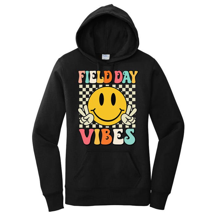 Field Day Vibes Funny For Teacher Happy Field Day 2025 1 Gift Women's Pullover Hoodie