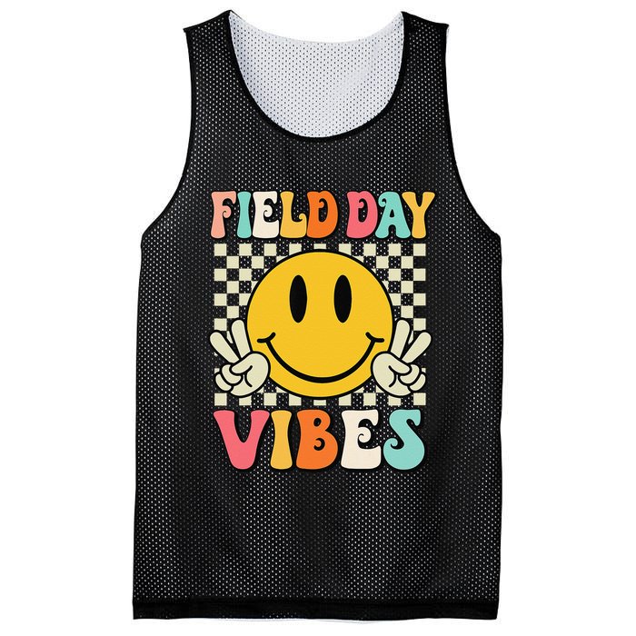 Field Day Vibes Funny For Teacher Happy Field Day 2025 1 Gift Mesh Reversible Basketball Jersey Tank