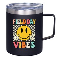 Field Day Vibes Funny For Teacher Happy Field Day 2025 1 Gift 12oz Stainless Steel Coffee Mug