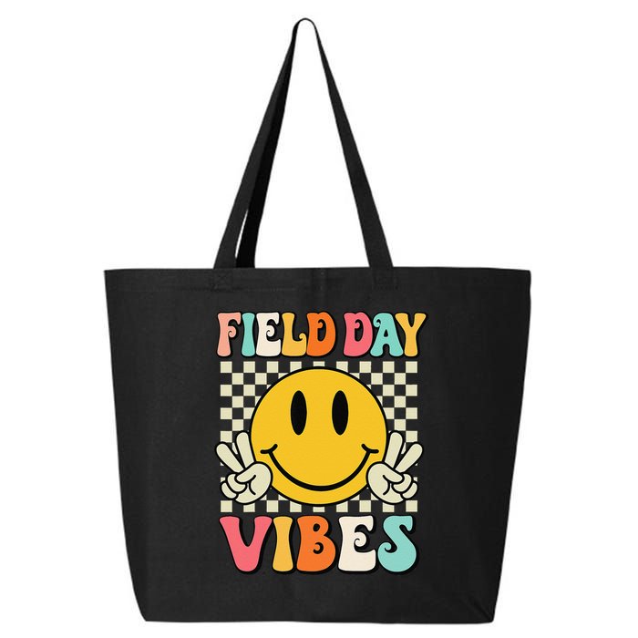 Field Day Vibes Funny For Teacher Happy Field Day 2025 1 Gift 25L Jumbo Tote
