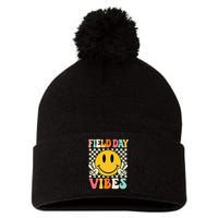 Field Day Vibes Funny For Teacher Happy Field Day 2025 1 Gift Pom Pom 12in Knit Beanie
