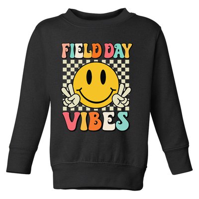 Field Day Vibes Funny For Teacher Happy Field Day 2025 1 Gift Toddler Sweatshirt