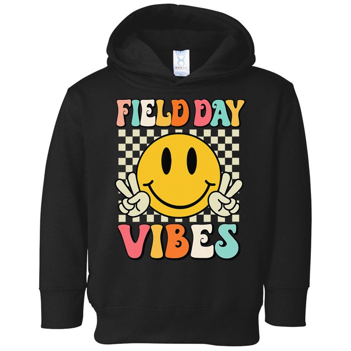 Field Day Vibes Funny For Teacher Happy Field Day 2025 1 Gift Toddler Hoodie