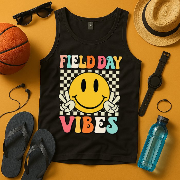 Field Day Vibes Funny For Teacher Happy Field Day 2025 1 Gift Tank Top