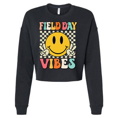 Field Day Vibes Funny For Teacher Happy Field Day 2025 1 Gift Cropped Pullover Crew