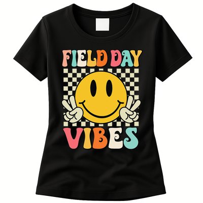 Field Day Vibes Funny For Teacher Happy Field Day 2025 1 Gift Womens T-Shirt