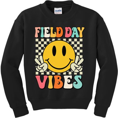 Field Day Vibes Funny For Teacher Happy Field Day 2025 1 Gift Kids Sweatshirt