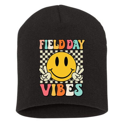 Field Day Vibes Funny For Teacher Happy Field Day 2025 1 Gift Short Acrylic Beanie