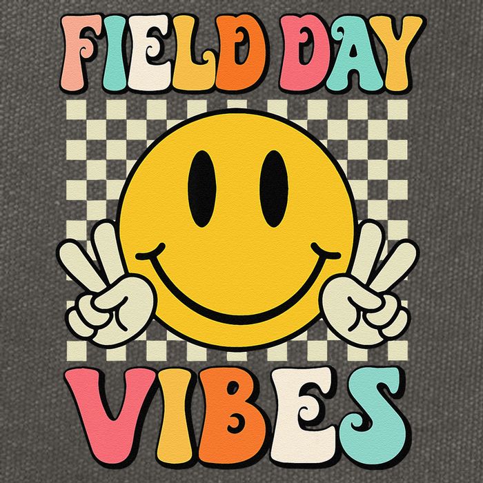Field Day Vibes Funny For Teacher Happy Field Day 2025 1 Gift Cotton Canvas Backpack