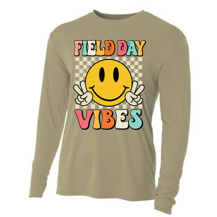 Field Day Vibes Funny For Teacher Happy Field Day 2025 1 Gift Cooling Performance Long Sleeve Crew