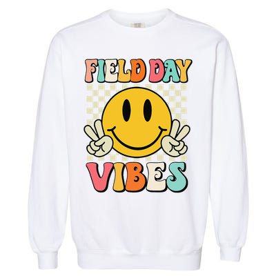 Field Day Vibes Funny For Teacher Happy Field Day 2025 1 Gift Garment-Dyed Sweatshirt