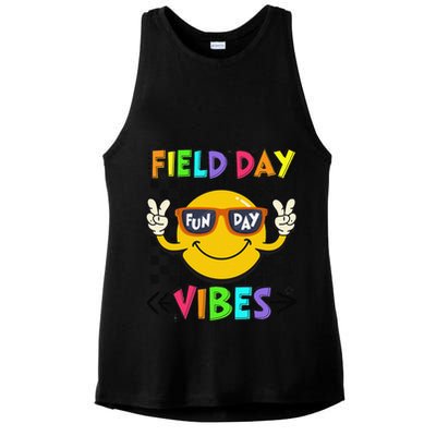 Field Day Vibes 2025 Happy Field Day Vibes Teacher Ladies PosiCharge Tri-Blend Wicking Tank