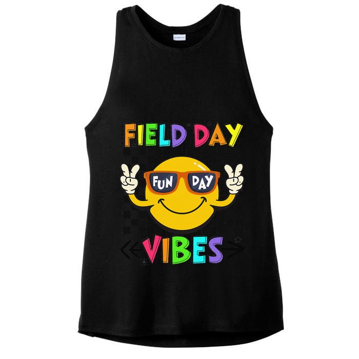 Field Day Vibes 2025 Happy Field Day Vibes Teacher Ladies PosiCharge Tri-Blend Wicking Tank