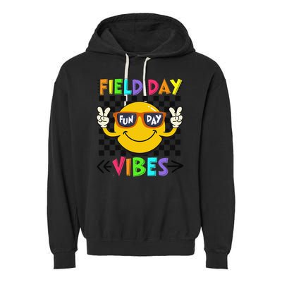 Field Day Vibes 2025 Happy Field Day Vibes Teacher Garment-Dyed Fleece Hoodie