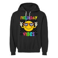 Field Day Vibes 2025 Happy Field Day Vibes Teacher Garment-Dyed Fleece Hoodie