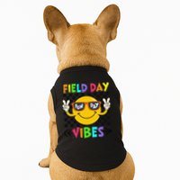 Field Day Vibes 2025 Happy Field Day Vibes Teacher Doggie Tank