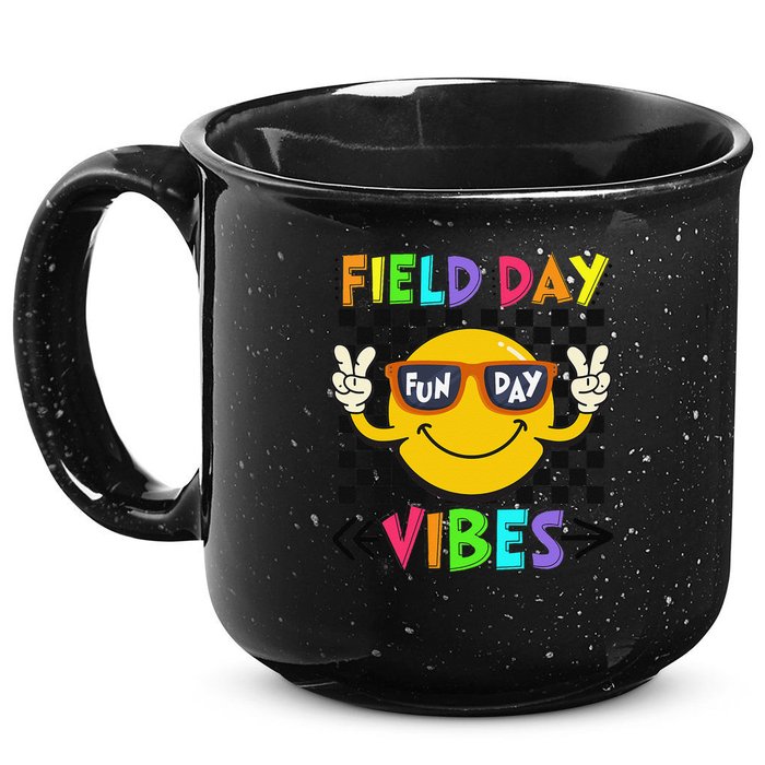 Field Day Vibes 2025 Happy Field Day Vibes Teacher 15oz Campfire Ceramic Mug