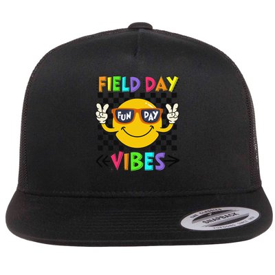 Field Day Vibes 2025 Happy Field Day Vibes Teacher Flatbill Hat