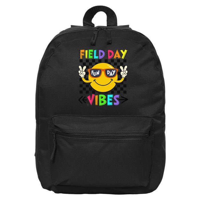 Field Day Vibes 2025 Happy Field Day Vibes Teacher 16 in Basic Backpack