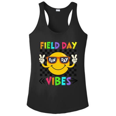 Field Day Vibes 2025 Happy Field Day Vibes Teacher Ladies PosiCharge Competitor Racerback Tank