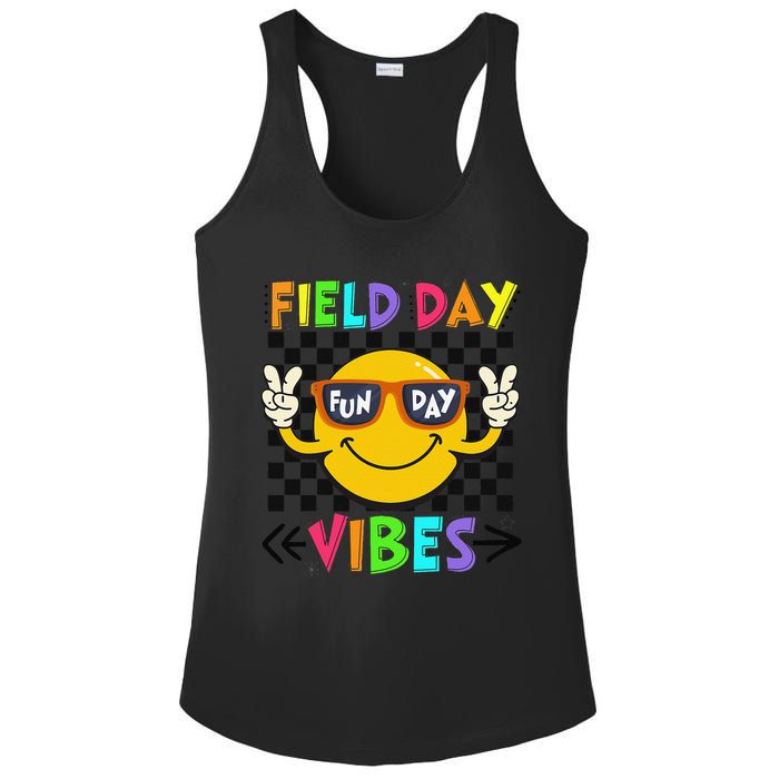Field Day Vibes 2025 Happy Field Day Vibes Teacher Ladies PosiCharge Competitor Racerback Tank