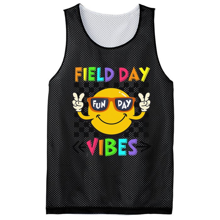 Field Day Vibes 2025 Happy Field Day Vibes Teacher Mesh Reversible Basketball Jersey Tank