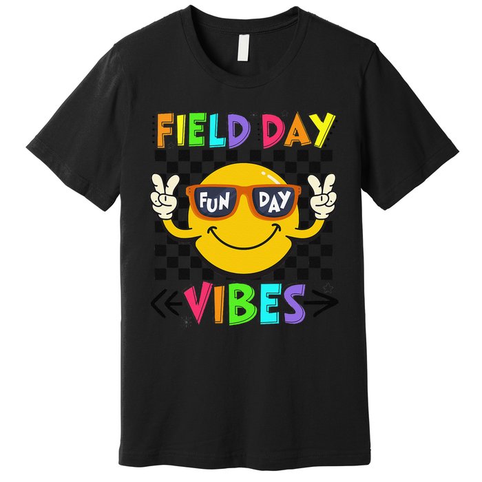 Field Day Vibes 2025 Happy Field Day Vibes Teacher Premium T-Shirt