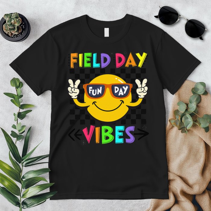 Field Day Vibes 2025 Happy Field Day Vibes Teacher Premium T-Shirt