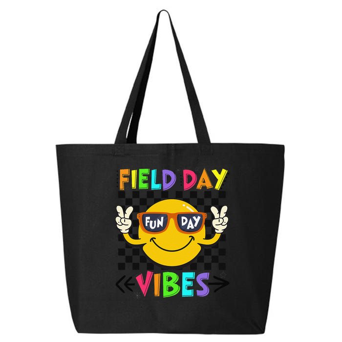 Field Day Vibes 2025 Happy Field Day Vibes Teacher 25L Jumbo Tote