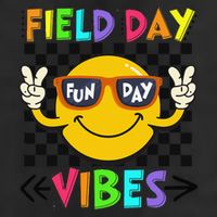 Field Day Vibes 2025 Happy Field Day Vibes Teacher 25L Jumbo Tote