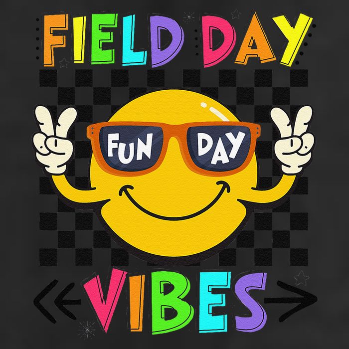 Field Day Vibes 2025 Happy Field Day Vibes Teacher 25L Jumbo Tote