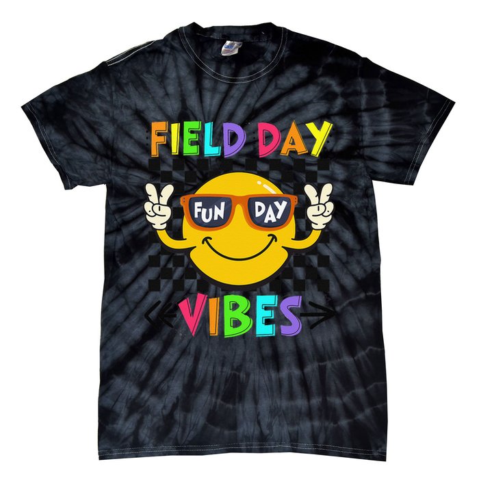 Field Day Vibes 2025 Happy Field Day Vibes Teacher Tie-Dye T-Shirt