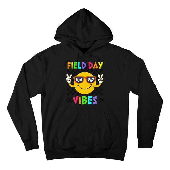 Field Day Vibes 2025 Happy Field Day Vibes Teacher Tall Hoodie