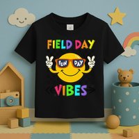 Field Day Vibes 2025 Happy Field Day Vibes Teacher Toddler T-Shirt