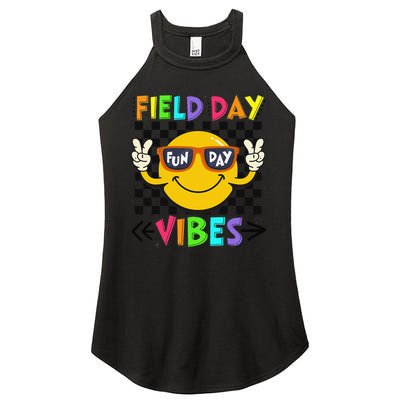 Field Day Vibes 2025 Happy Field Day Vibes Teacher Women's Perfect Tri Rocker Tank