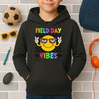 Field Day Vibes 2025 Happy Field Day Vibes Teacher Kids Hoodie