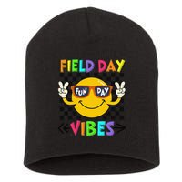 Field Day Vibes 2025 Happy Field Day Vibes Teacher Short Acrylic Beanie