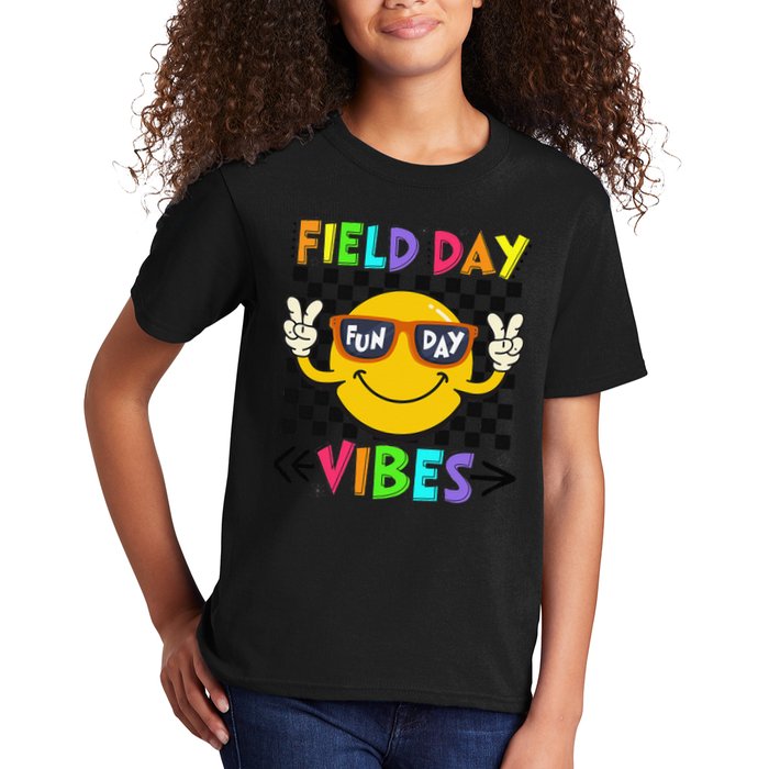 Field Day Vibes 2025 Happy Field Day Vibes Teacher Kids T-Shirt