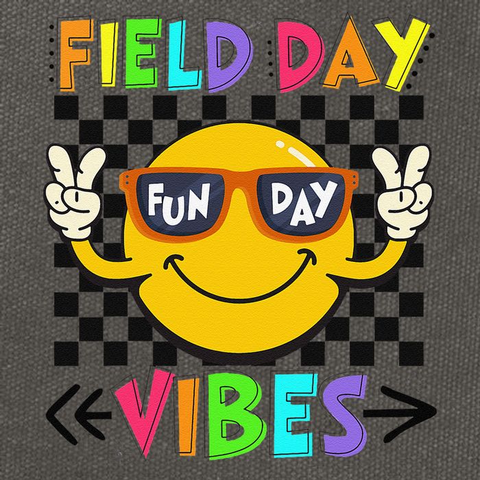 Field Day Vibes 2025 Happy Field Day Vibes Teacher Cotton Canvas Backpack