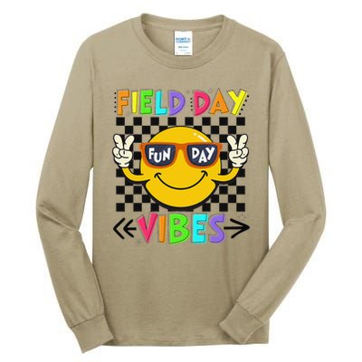Field Day Vibes 2025 Happy Field Day Vibes Teacher Tall Long Sleeve T-Shirt