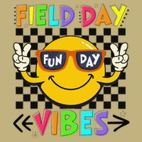 Field Day Vibes 2025 Happy Field Day Vibes Teacher Cooling Performance Long Sleeve Crew