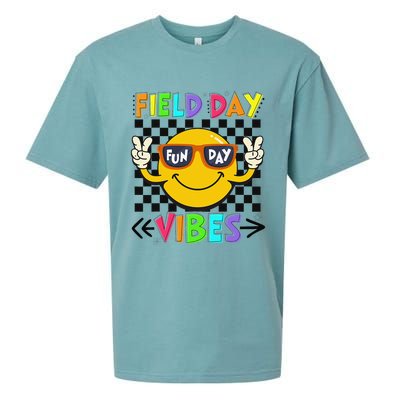 Field Day Vibes 2025 Happy Field Day Vibes Teacher Sueded Cloud Jersey T-Shirt