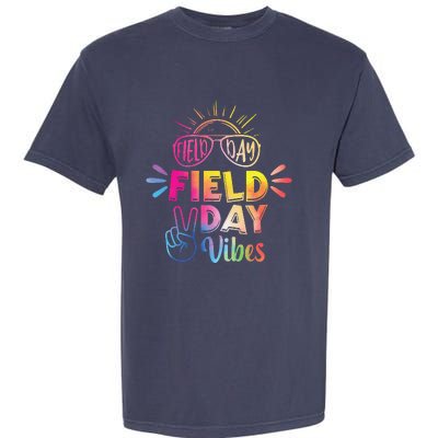 Field Day Vibes 2024 Funny Field Day Vibes Funny Teacher Garment-Dyed Heavyweight T-Shirt