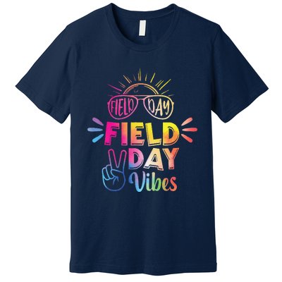 Field Day Vibes 2024 Funny Field Day Vibes Funny Teacher Premium T-Shirt