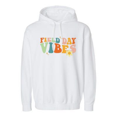 Field Day Vibes Funny Gifts Teacher Field Day 2024 Garment-Dyed Fleece Hoodie