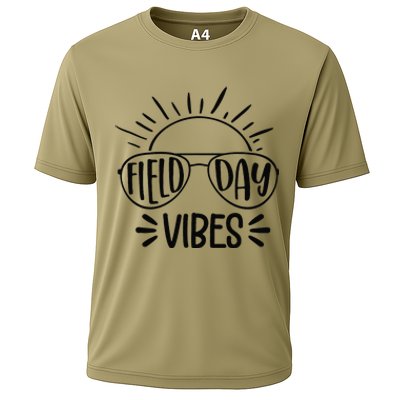 Field Day Vibes Funny Summer Glasses Teacher Field Day Cooling Performance Crew T-Shirt