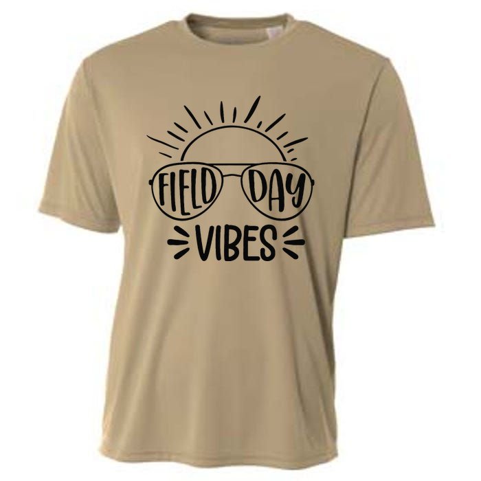 Field Day Vibes Funny Summer Glasses Teacher Field Day Cooling Performance Crew T-Shirt