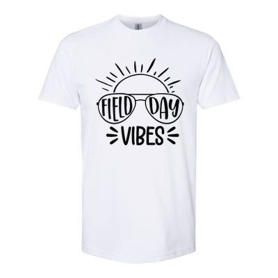 Field Day Vibes Funny Summer Glasses Teacher Field Day Softstyle CVC T-Shirt