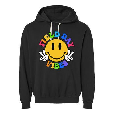 Field Day Vibes Funny For Teacher Happy Field Day 2025 Gift Garment-Dyed Fleece Hoodie