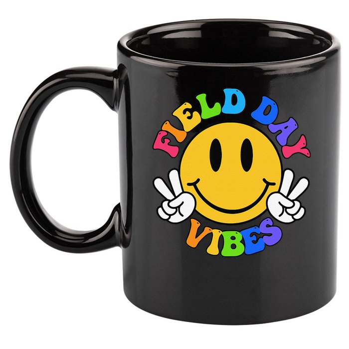 Field Day Vibes Funny For Teacher Happy Field Day 2025 Gift 11oz C Handle Ceramic Mug